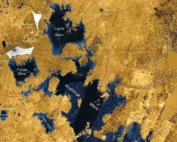 Methane seas on Titan: alien lakes where liquid methane hosts strange cells