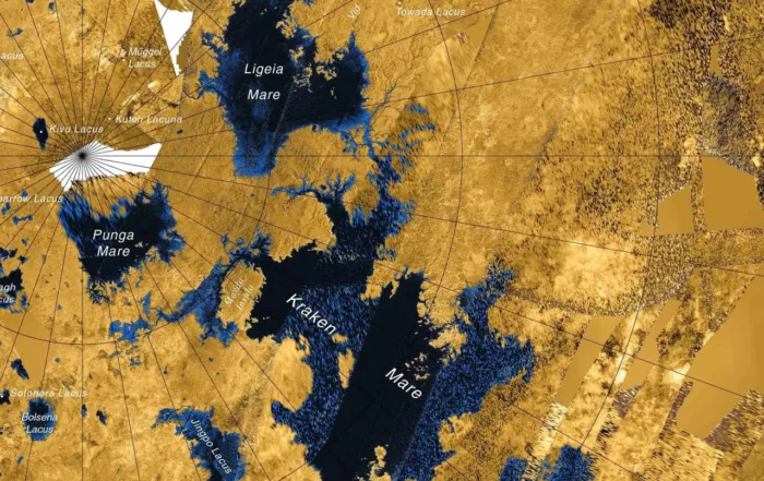 Methane seas on Titan: alien lakes where liquid methane hosts strange cells
