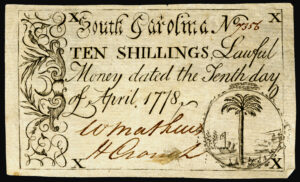 Colonial Scrip notes issued in early America
