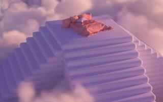 Lucid dreaming illustration: the science behind controlling dreams and memory during sleep.