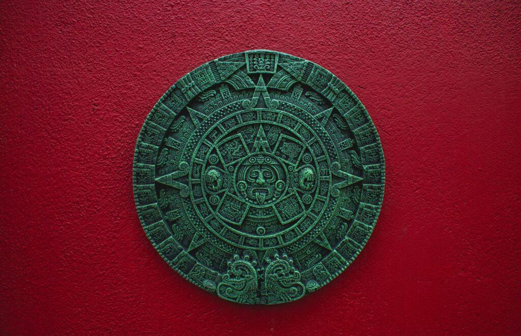 Mayan calendar glyphs: time written in stone, alive with cosmic rhythm