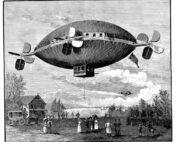 early airship engraving