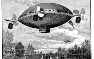 early airship engraving