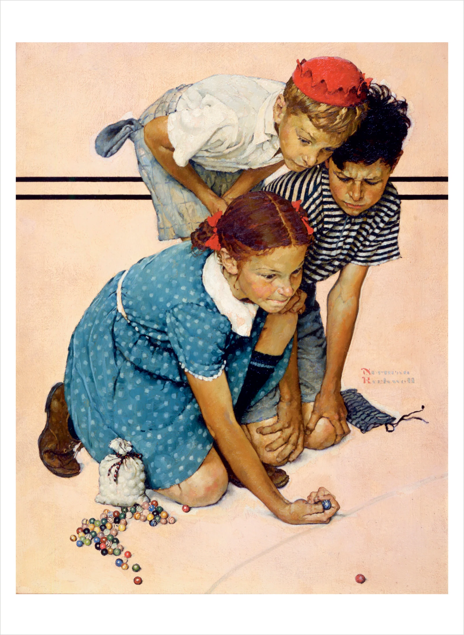 a norman rockwell illustration depicting nostalgia