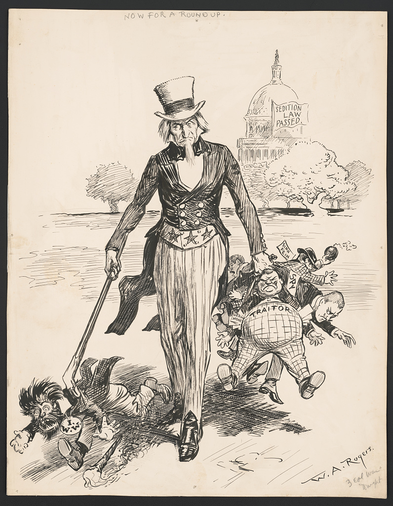 Early American newspaper editor arrested under the Alien and Sedition Acts