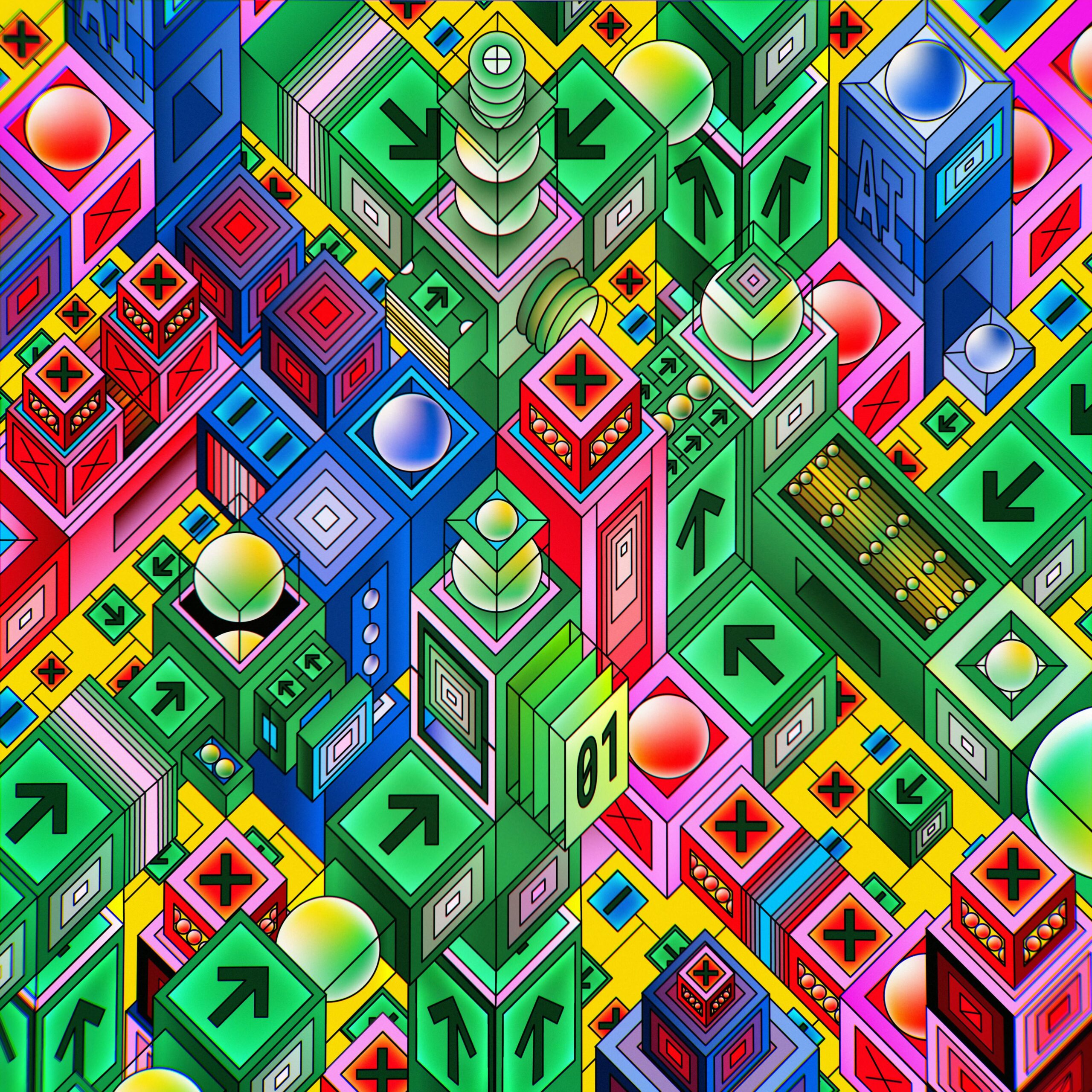 human perception and predictive processing visualization