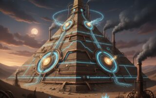 Great Pyramid as energy capacitor illustration