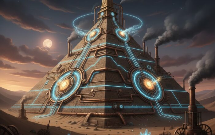 Great Pyramid as energy capacitor illustration